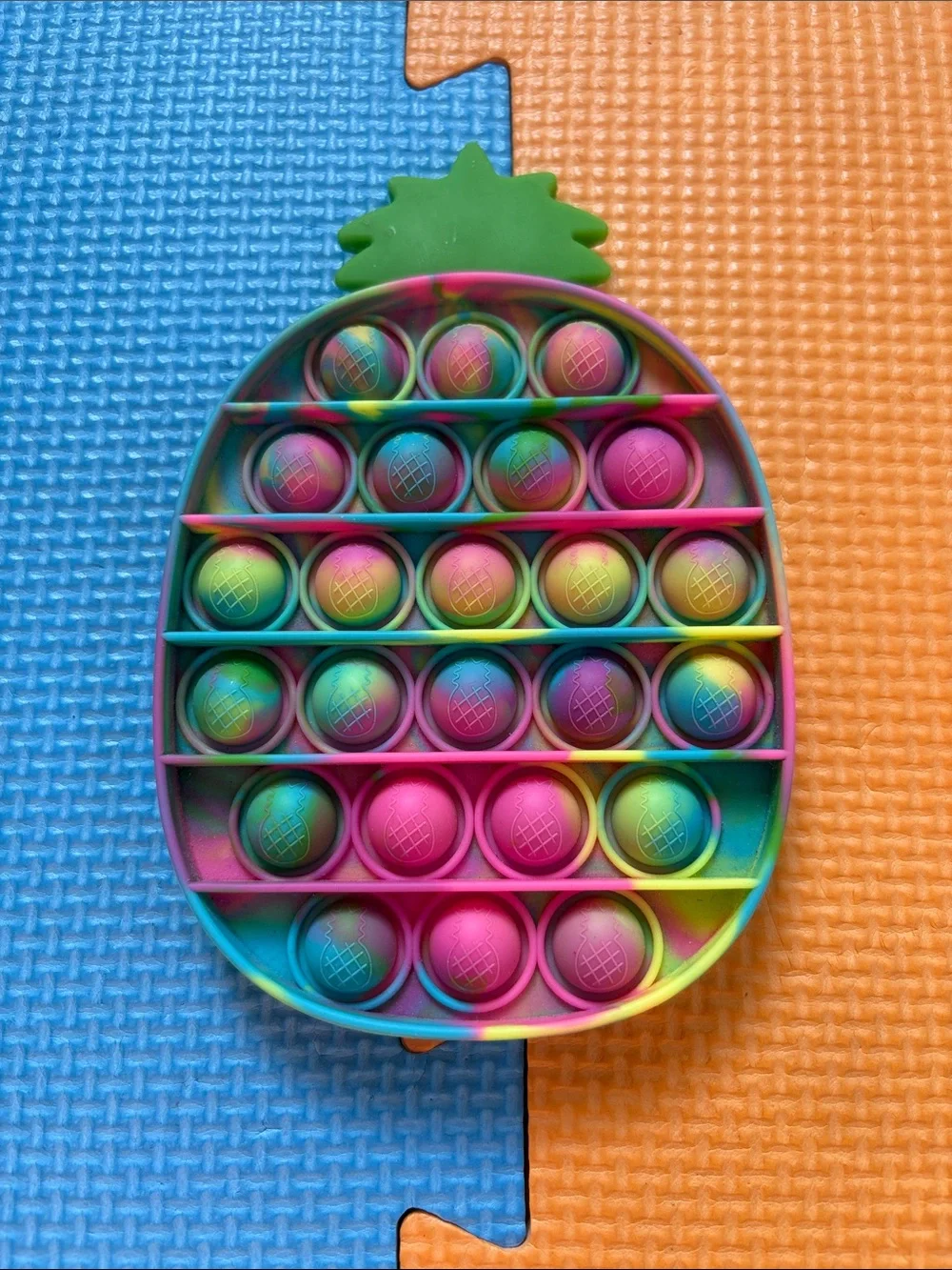 Pineapple Rainbow Pop-It Sensory Fidget Toy - Multicolor